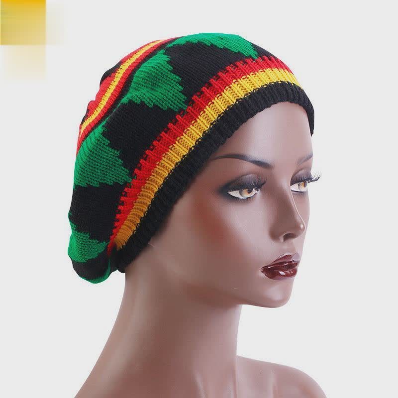 Color Block Knit Hat