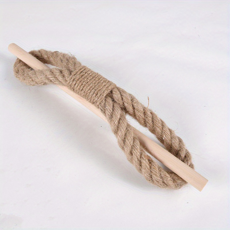 1pc Solid Wooden Stick, Simple Curtain Binding Rope, Curtain Tieback, Curtain Curtain Holdback For Room Decor Home Decor