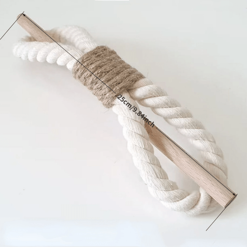 Image of 1pc Solid Wooden Stick, Simple Curtain Binding Rope, Curtain Tieback, Curtain Curtain Holdback For Room Decor Home Decor
