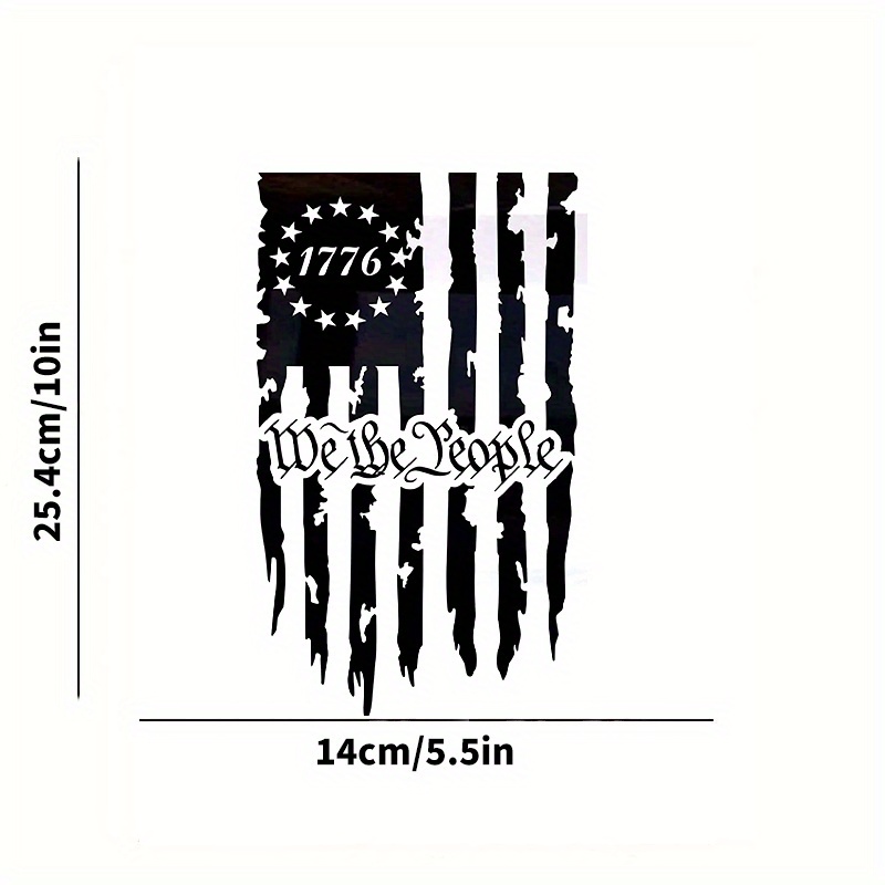 USA Flag Vinyl Decal Stickers - Car Window Sticker - Vinyl Decals