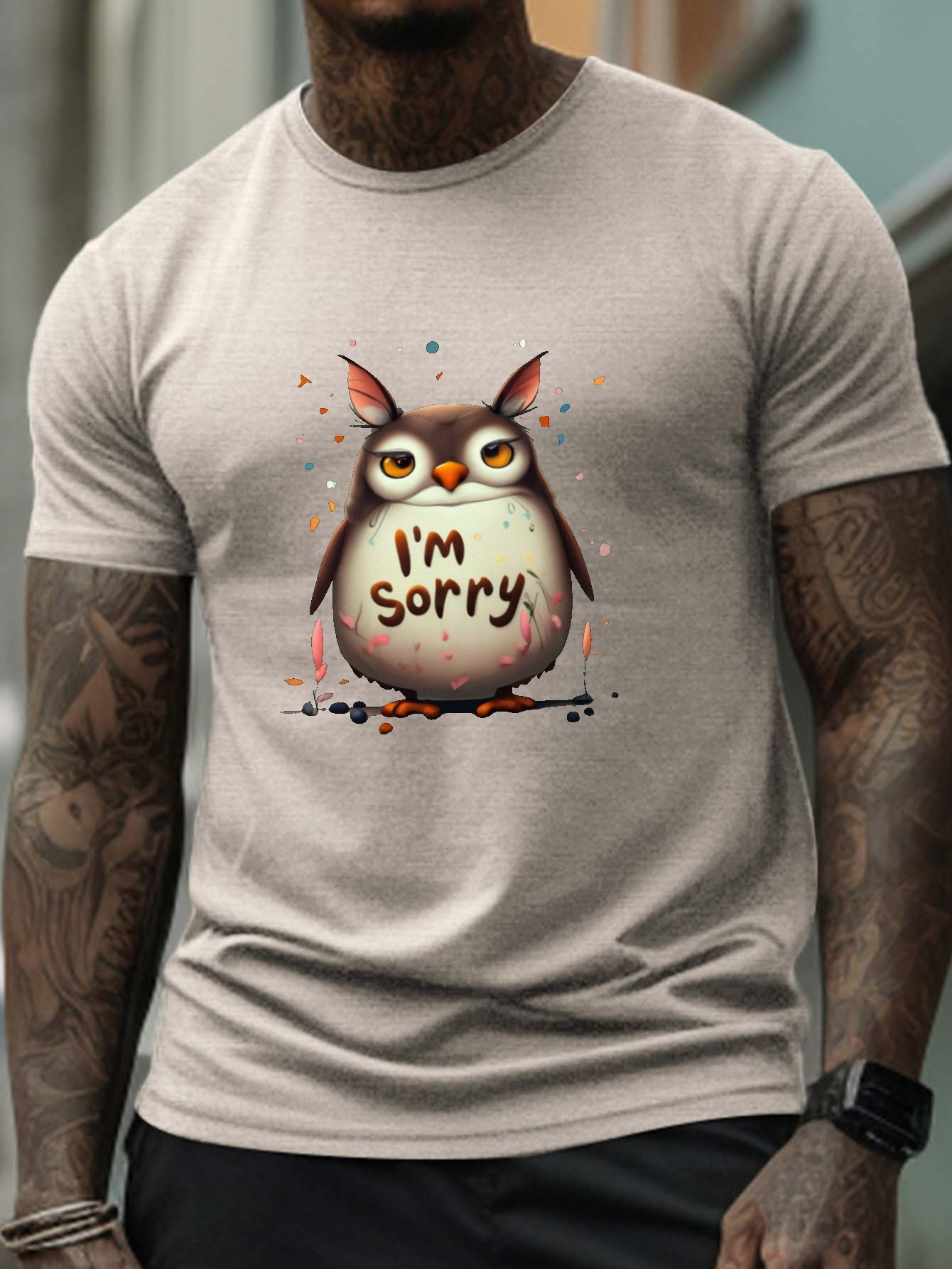 sorry Missed Call Graphic T shirt Men Plus Size Summer - Temu