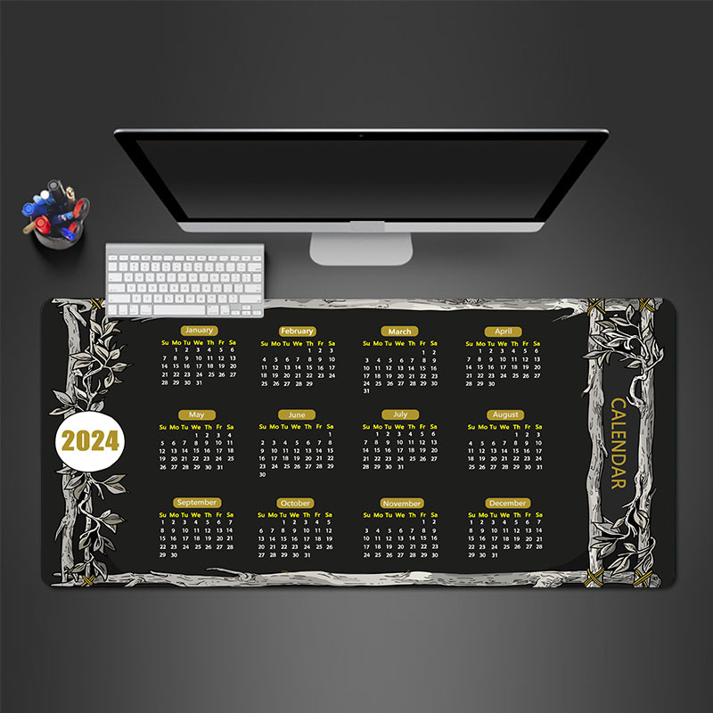 Large Gaming Mouse Pad With 2mm Rubber Base - Desk and Keyboard Pad