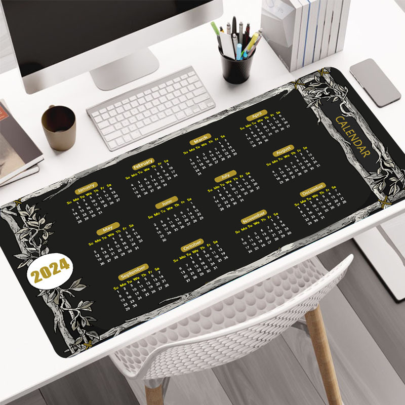 Large Gaming Mouse Pad With 2mm Rubber Base - Desk and Keyboard Pad
