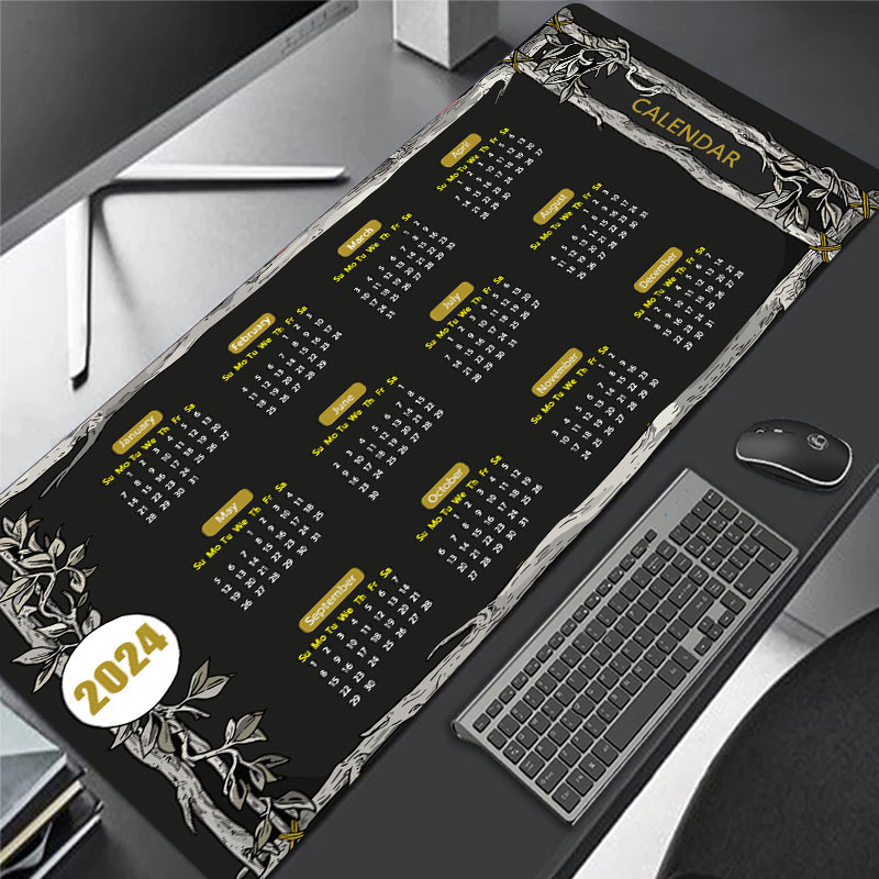 Large Gaming Mouse Pad With 2mm Rubber Base - Desk and Keyboard Pad