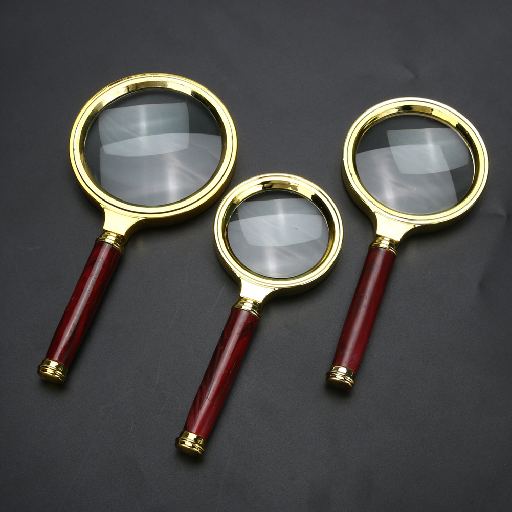 Large Magnifier 3X 45X Dual Lens Small Handheld Magnifying Glass with LED  Light