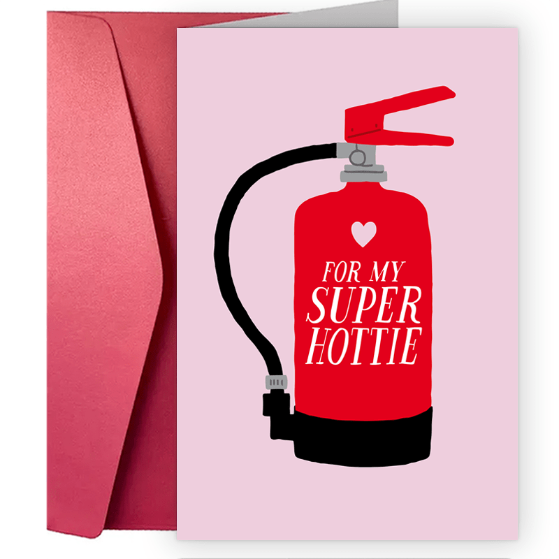

A Fun And Creative Holiday Greeting Card Valentine's Day Card/ Super Hottie/ Funny Card For Lovers Birthday Card For Her Or For Him Greeting Card Anti Valentine's Day