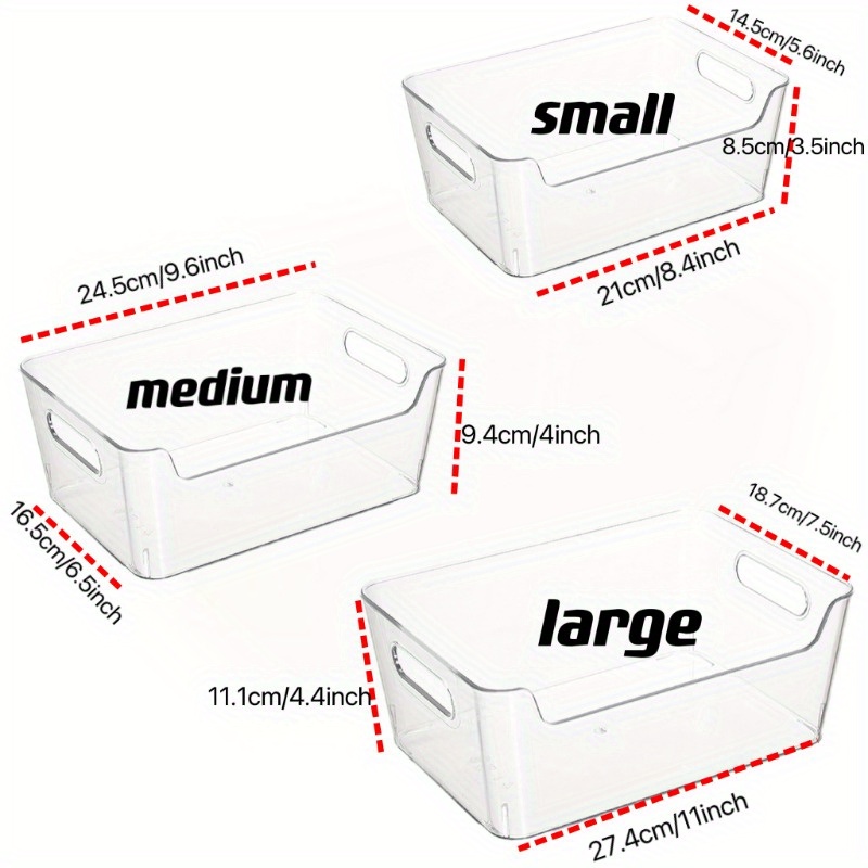 ClearSpace 11 x 7.5 x 6 Clear Plastic Storage Bins with Lids