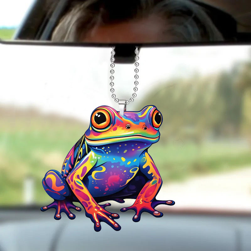 2d Frog Acrylic Pendant, Auto Accessories, Interior Rearview