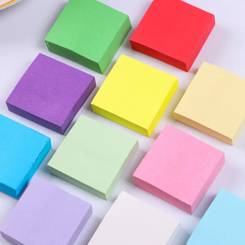 1.5inch * 1.5inch Mini Sticky Note Paper, Colored Small Square Sticky  Notes, Self-adhesive Index Stickers, Fluorescent Paper, N Times Stickers