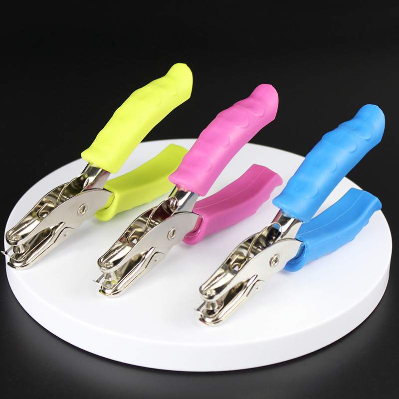 Hole Punch Hole Puncher Paper Punch Punchers With Grip - Temu