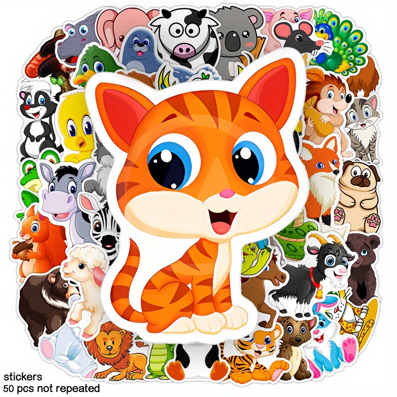 Tiger Sticker Cute Fat Cartoon Small Design Mobile Phone - Temu