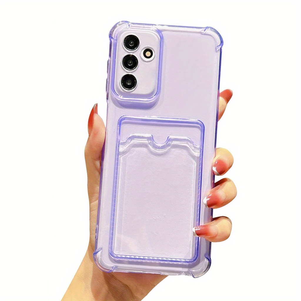 Galaxy A15 Case Slim Fit Card Slot Transparent Case - Temu