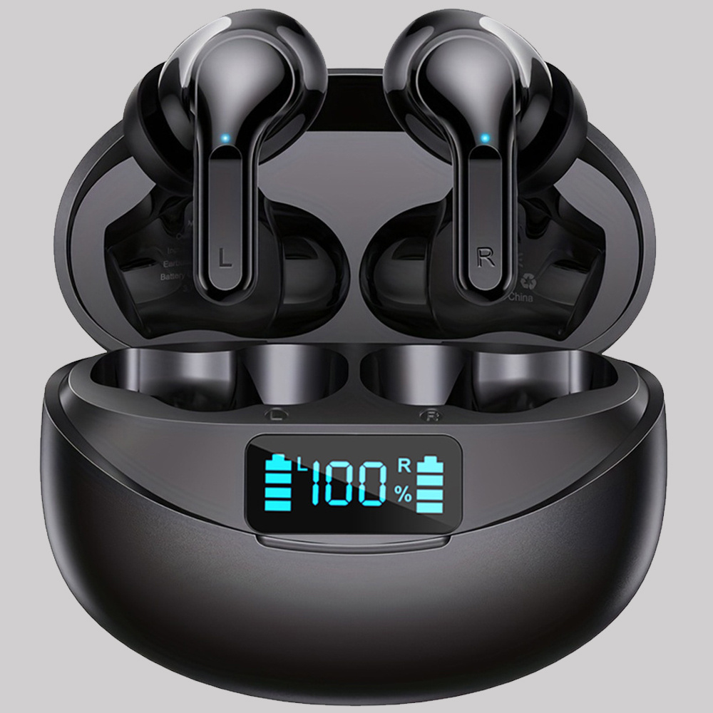 Auriculares inalámbricos Bluetooth deportivos, Bluetooth 5.3 con micrófono  con cancelación de ruido, auriculares estéreo de alta fidelidad 75H con