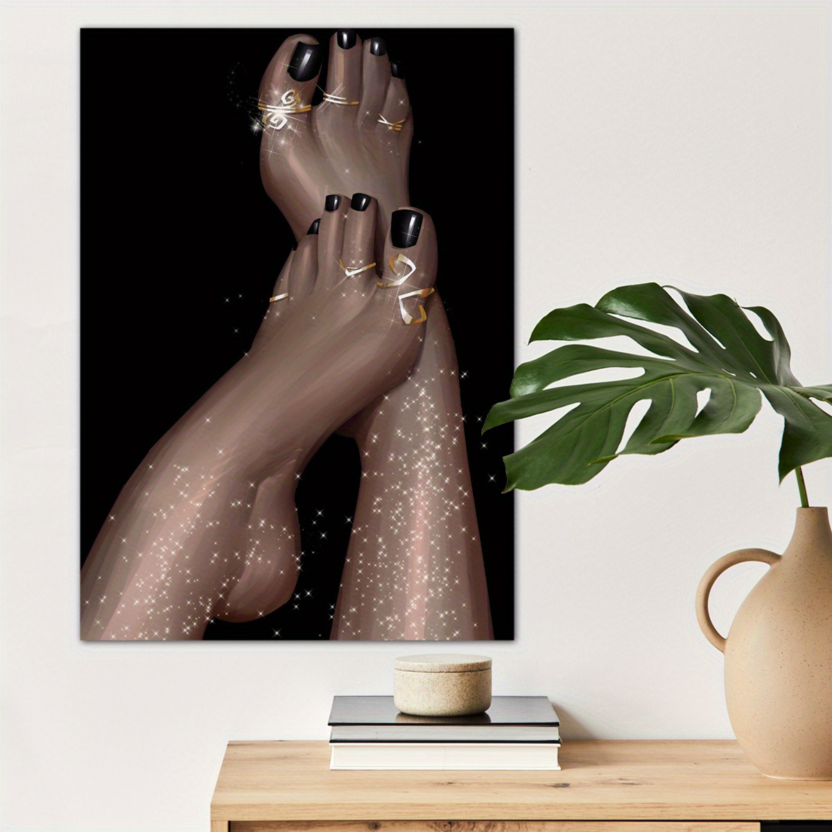 

1pc Feet Anatomy Painting Canvas Wall Art For Home Decor, High Quality And Fans Wall Decor, Canvas Prints For Living Room Bedroom Bathroom Kitchen Office Cafe Decor, Perfect Gift And Decoration