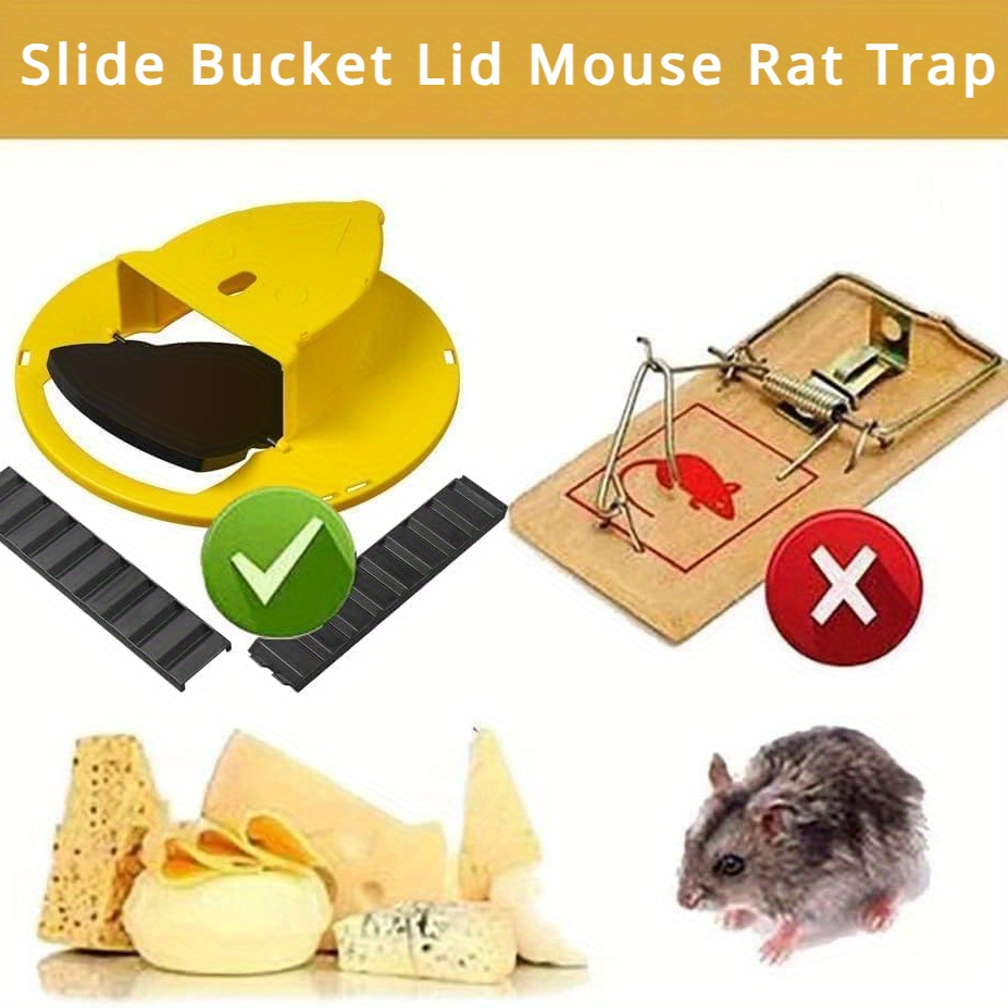 Rolling Log Mouse Trap- Catching or Killing Spinner Roller Tool for Mice &  Rats
