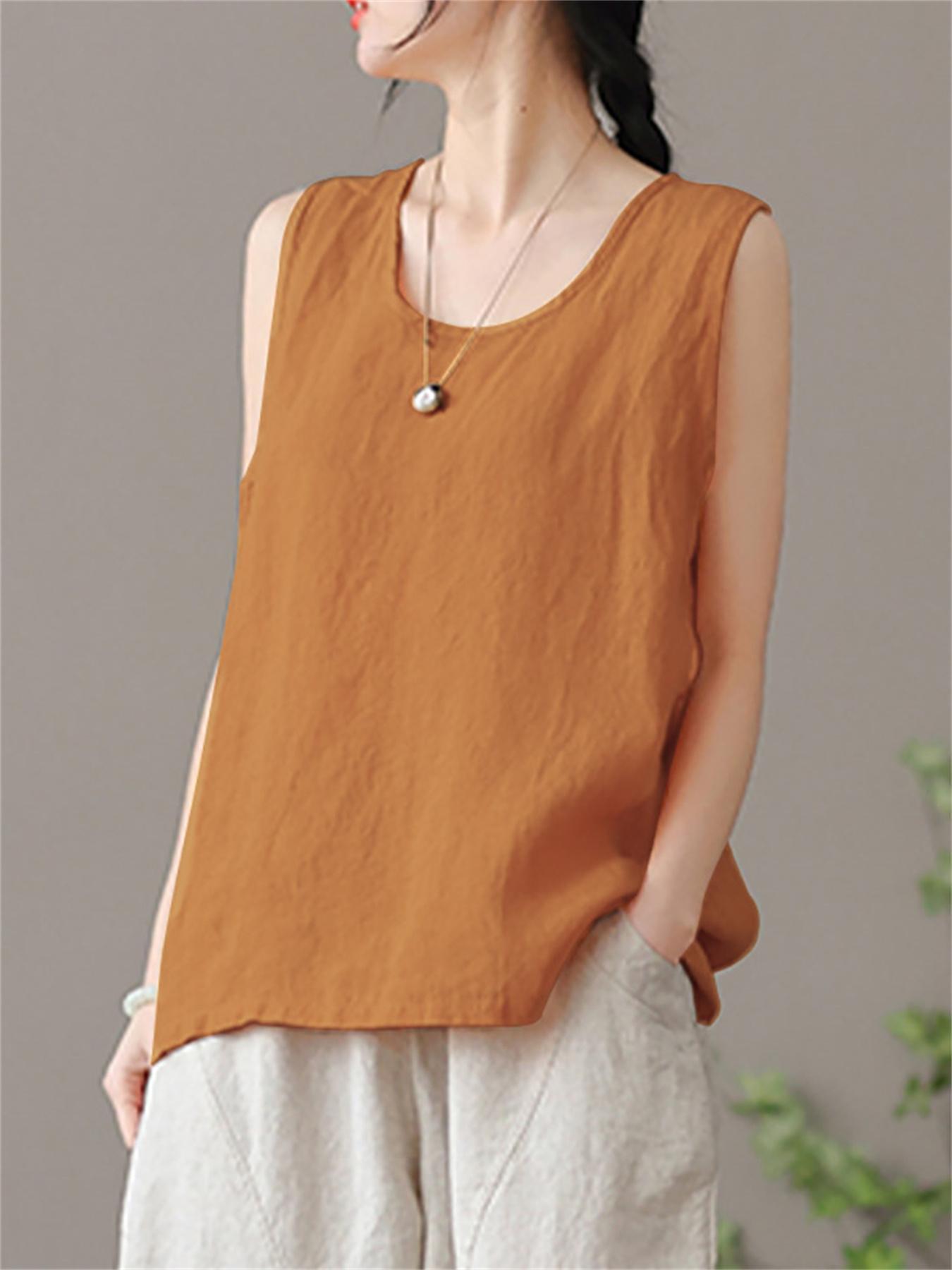 Cotton Tank Tops - Temu