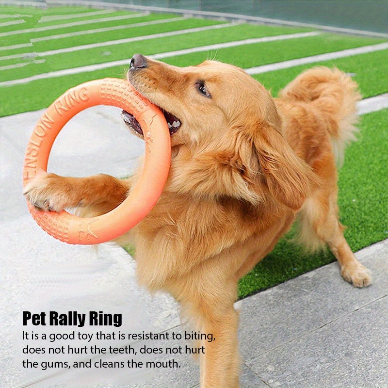 

Pet Game Toys, Outdoor Play Floating Training Toy, Resistant Bite Ring Puller Toy, Dog Throw Toys