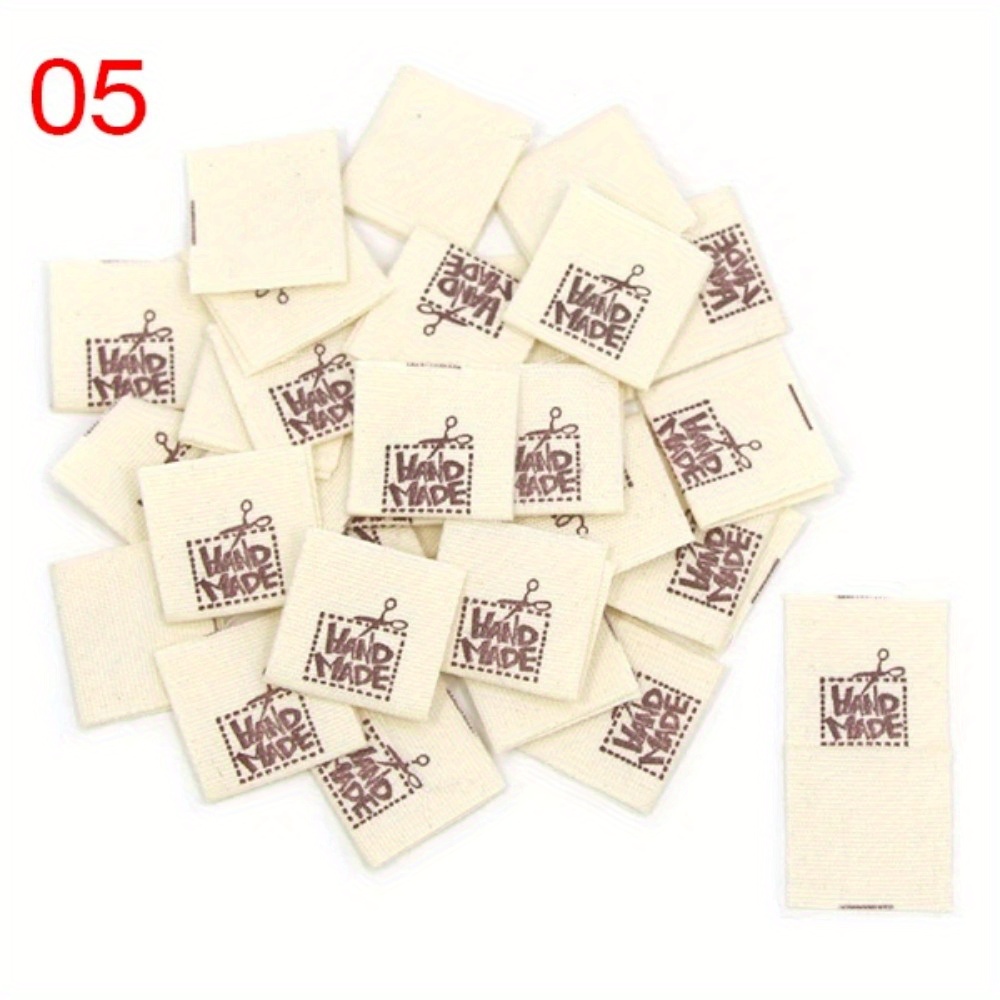 Cloth Labels Handmade Label Fold Tags Sheep Heart Pattern - Temu