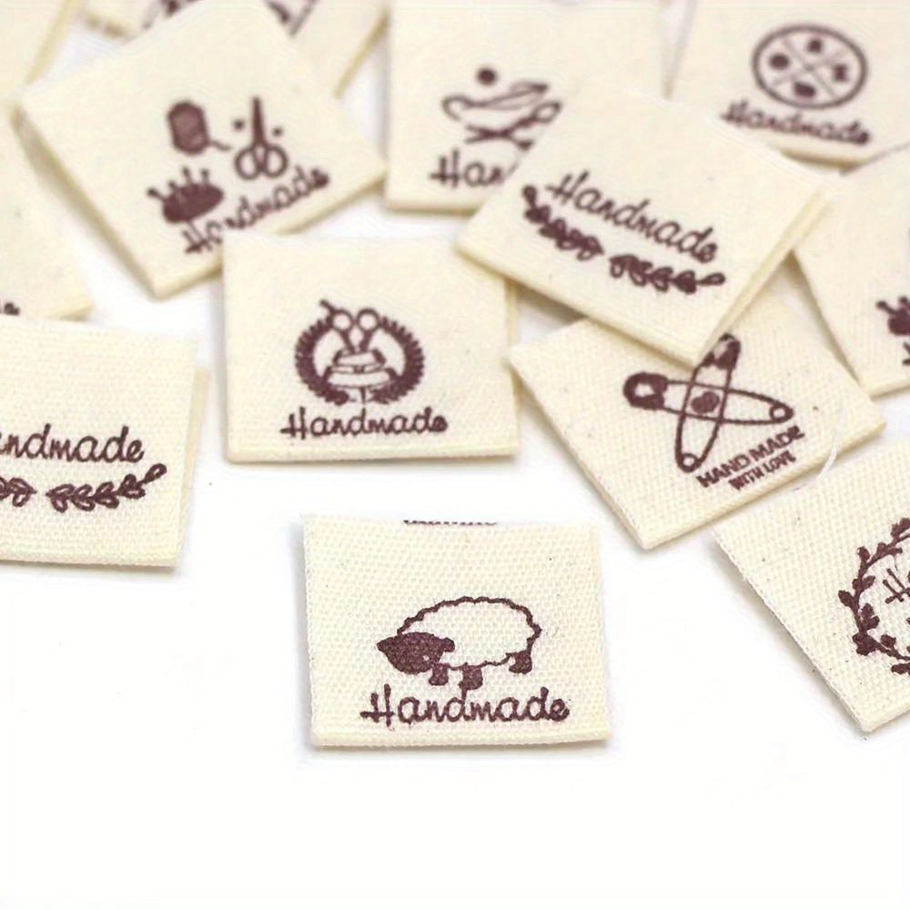 Sheep Handmade Tags, Handmade With Love Labels, Tags for Handmade Items,  Fold Over Labels, Faux Suede, Handmade Tags for Crochet Sewing 