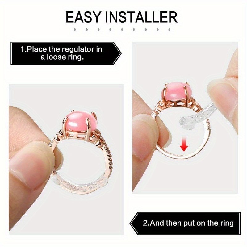 Silicone Ring Size Adjuster Suitable For Loose Fitting Rings - Temu