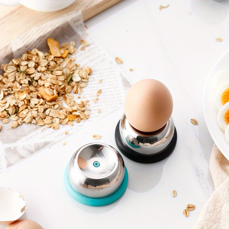  Temporizador de cocina de la forma del huevo, acero inoxidable  hervido huevo en forma de alarma temporizador de cocina herramienta de  cocina Gadget : Hogar y Cocina