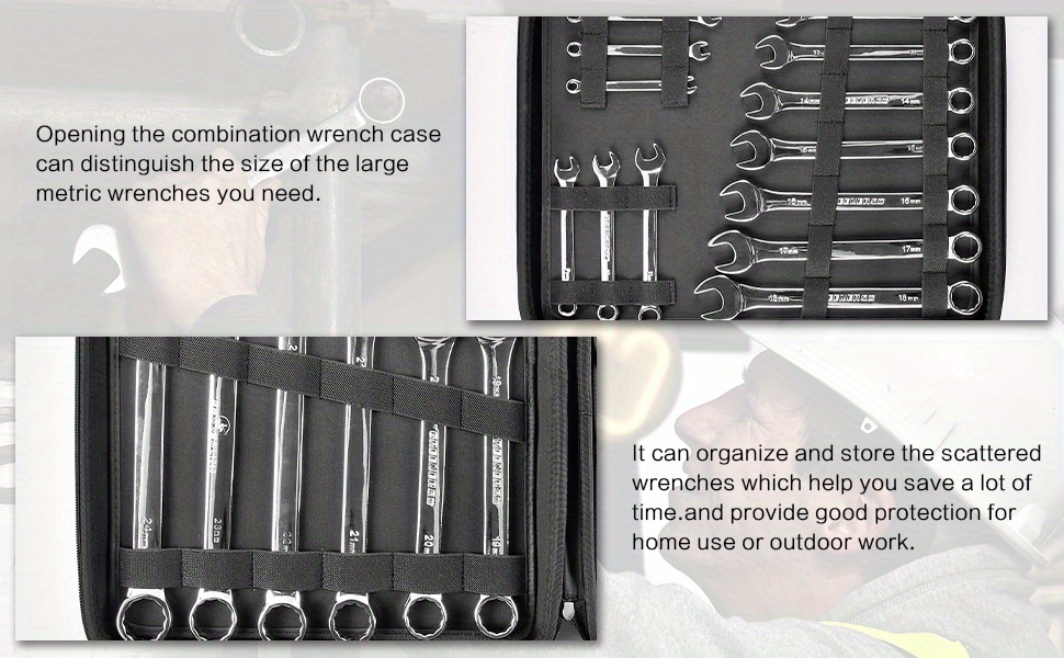 1 Set Wrench Organizer Holder Case For Ratcheting Wrench Set