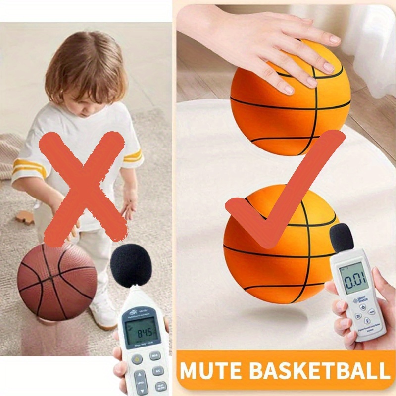 2023 - Pelota de baloncesto silenciosa, pelota de entrenamiento de  baloncesto de espuma para interiores, bola de espuma de alta densidad sin