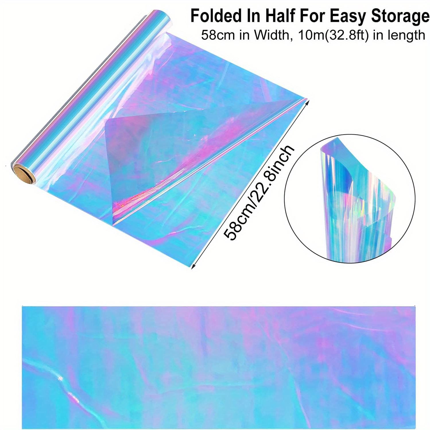 Iridescent Cellophane Iridescent Wrapping Paper - Temu