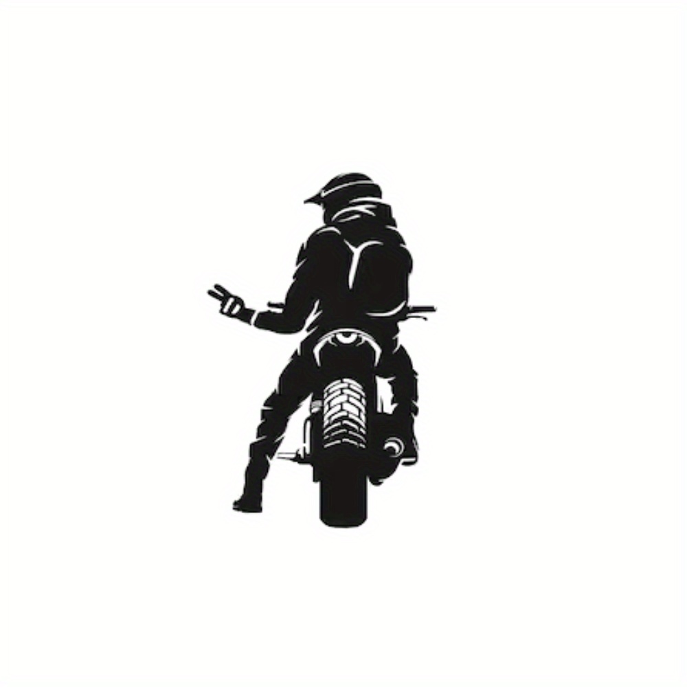 

Motorcyclist Pattern Creative Stickers, Decorate Your Car, Motorcycle, Sedan, Etc. With Different Styles And Atmospheres To Make Your Car Cooler