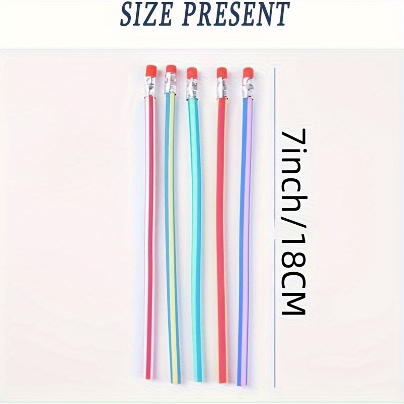 35 pcs Bendy Flexible Soft Pencils Multi Colored