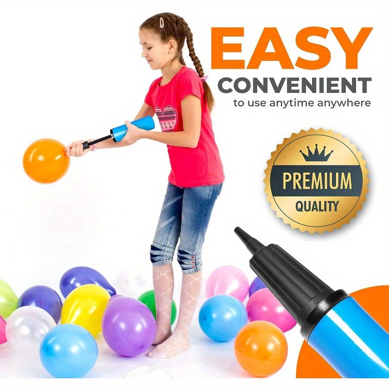 1 pezzo Pompa per palloncini colore casuale, gonfiatore per palloncini  manuale in plastica, accessorio per palloncini, per feste