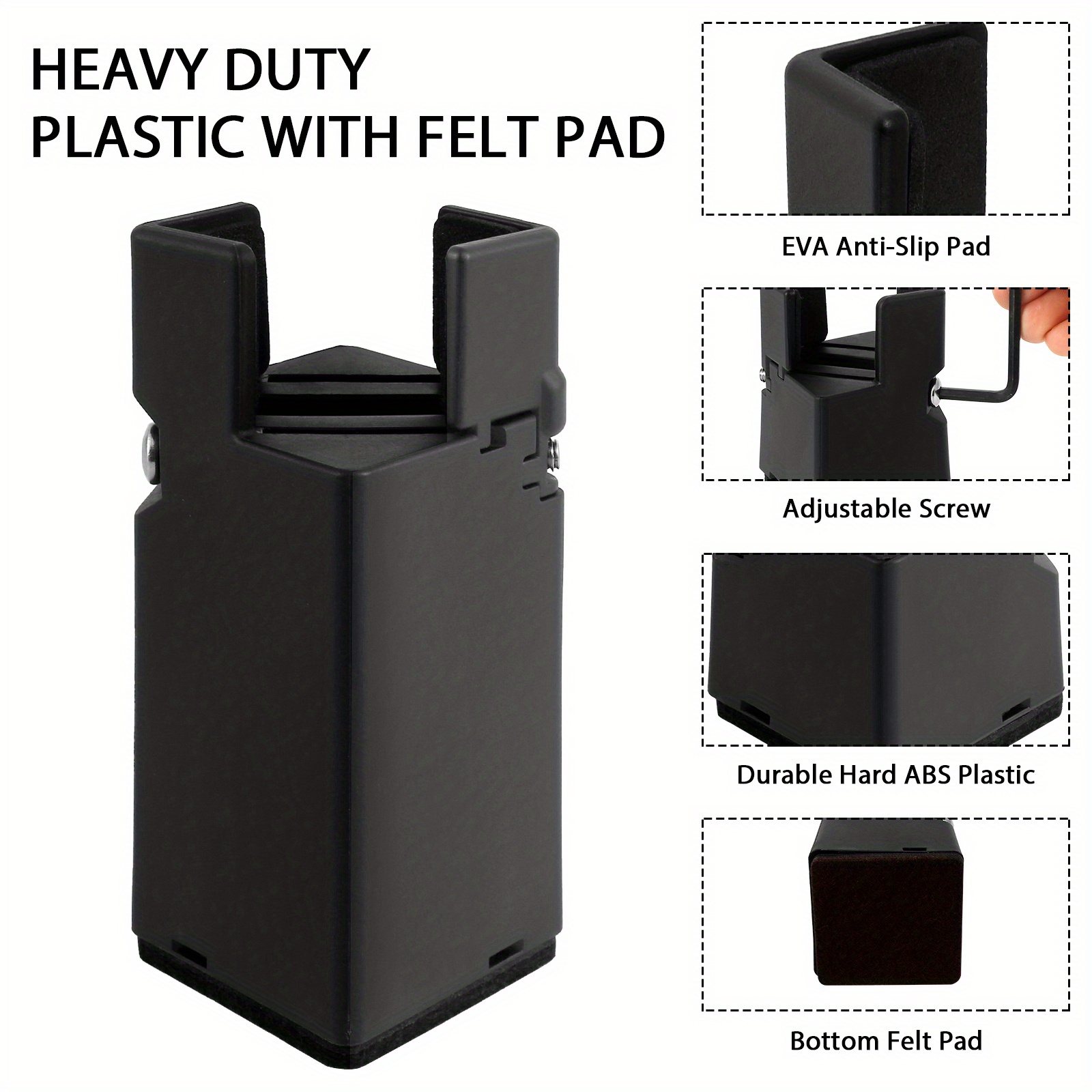 Adjustable Chair Riser Bed Furniture Riser Heavy Duty Desk Temu