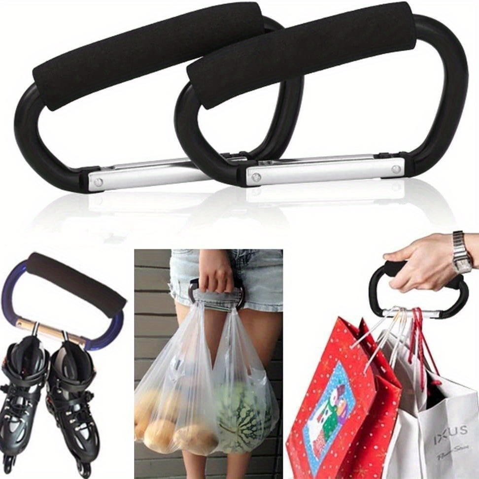 1pc 14cm 5 5inch stroller hook large hook with eva handle large carabiner clip accessories organizer hook details 5