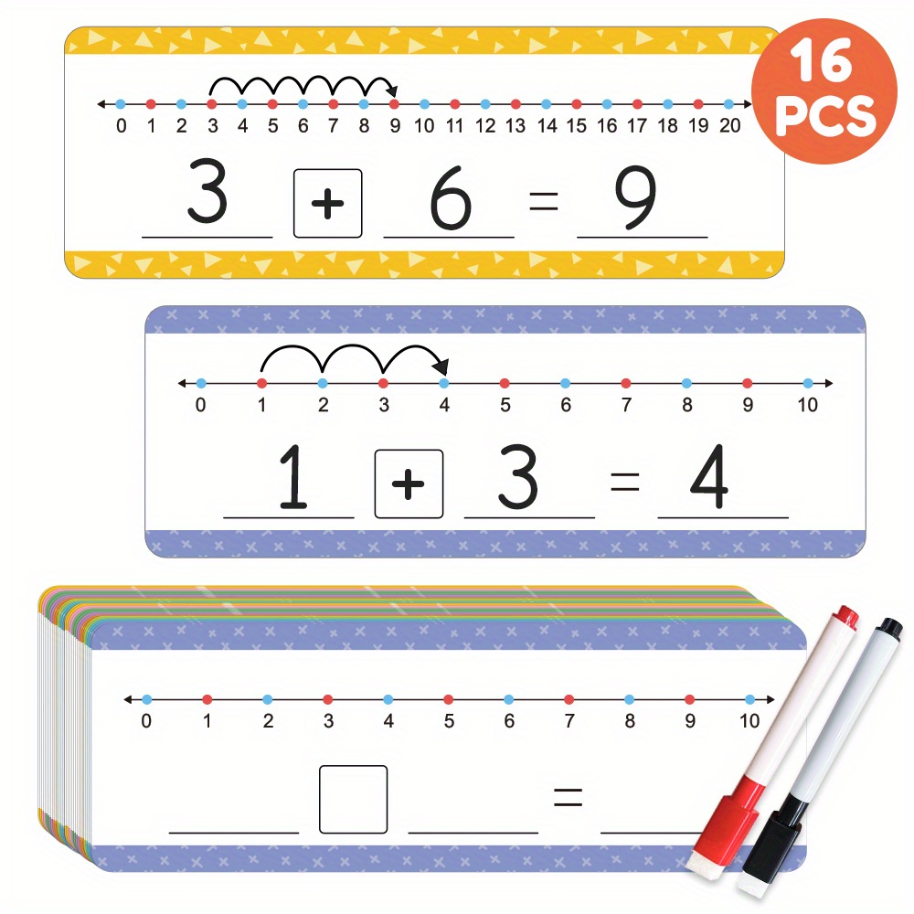 16-pack Erase Number Line Cards, 0, 0 – High Quality Durable Math Game For Students, Homeschooling & Teacher Supplies