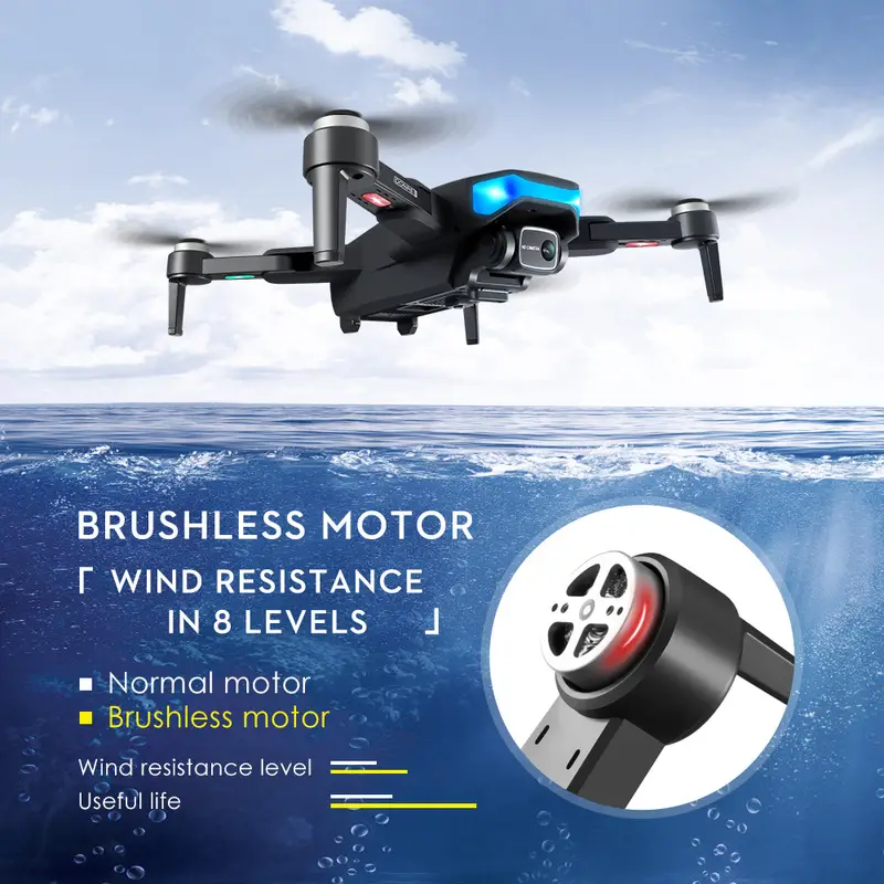 long endurance ls 38 foldable drone quadcopter uav drone with high definition dual camera professional aerial photography 360 obstacle avoidance 28 mins flight time eis camera brushless motors and stable flight christmas thanksgiving gifts perfect for beginners mens womens gifts details 3