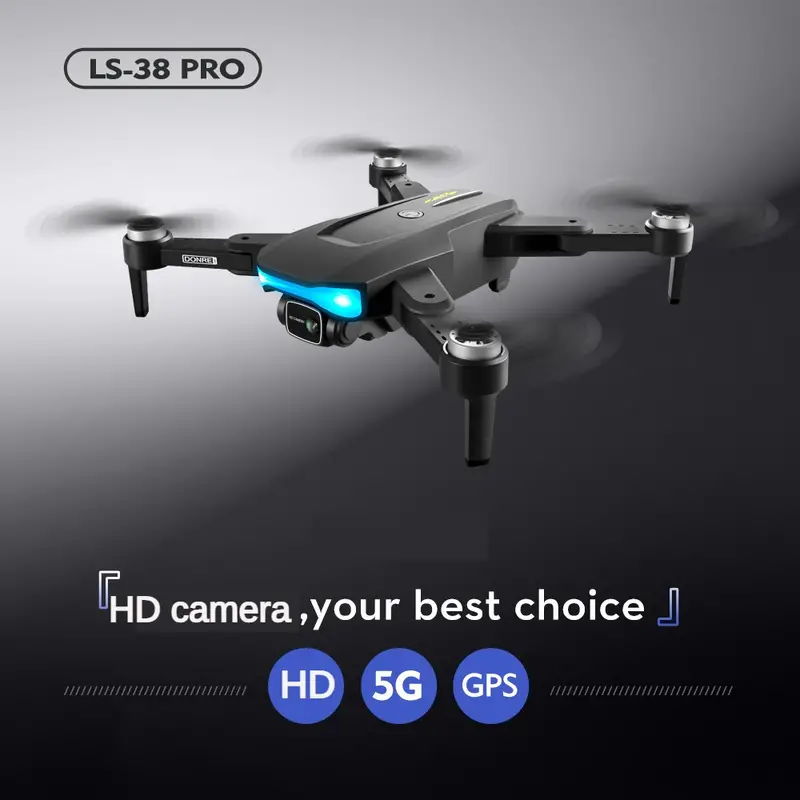 long endurance ls 38 foldable drone quadcopter uav drone with high definition dual camera professional aerial photography 360 obstacle avoidance 28 mins flight time eis camera brushless motors and stable flight christmas thanksgiving gifts perfect for beginners mens womens gifts details 6