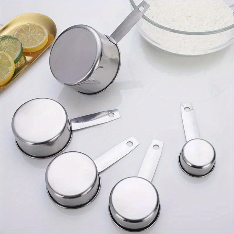 5pcs set stainless steel measuring cups spoons set measuring cups and spoons for   or liquids kitchen gadgets for cooking baking kitchen stuff baking tools details 2