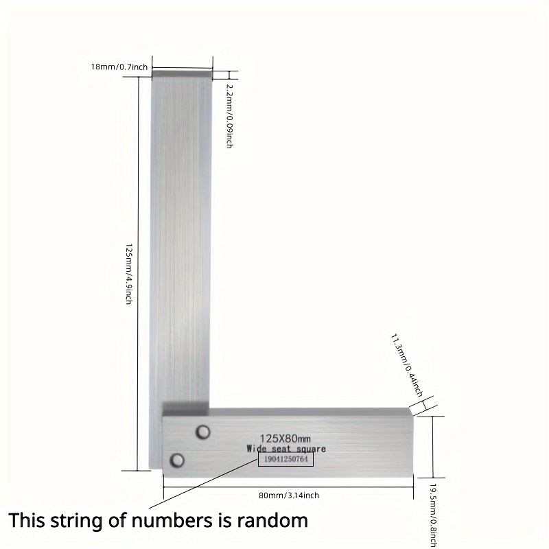 Machinist Square 90 Degree Right Angle Steel Ruler, Woodworking Engineer  Mechanical Set, Precision Square Wide Base Seat Square L-type Testing  Measuri