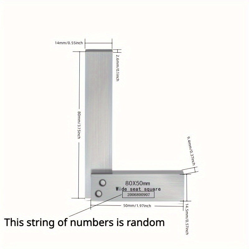 Machinist Square 90 Degree Right Angle Steel Ruler, Woodworking Engineer  Mechanical Set, Precision Square Wide Base Seat Square L-type Testing  Measuri