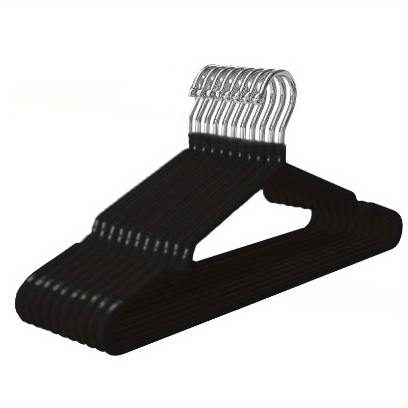 Set Of 10 Extra-thick, Non-slip Seamless Hangers Designed For Adult Clothing