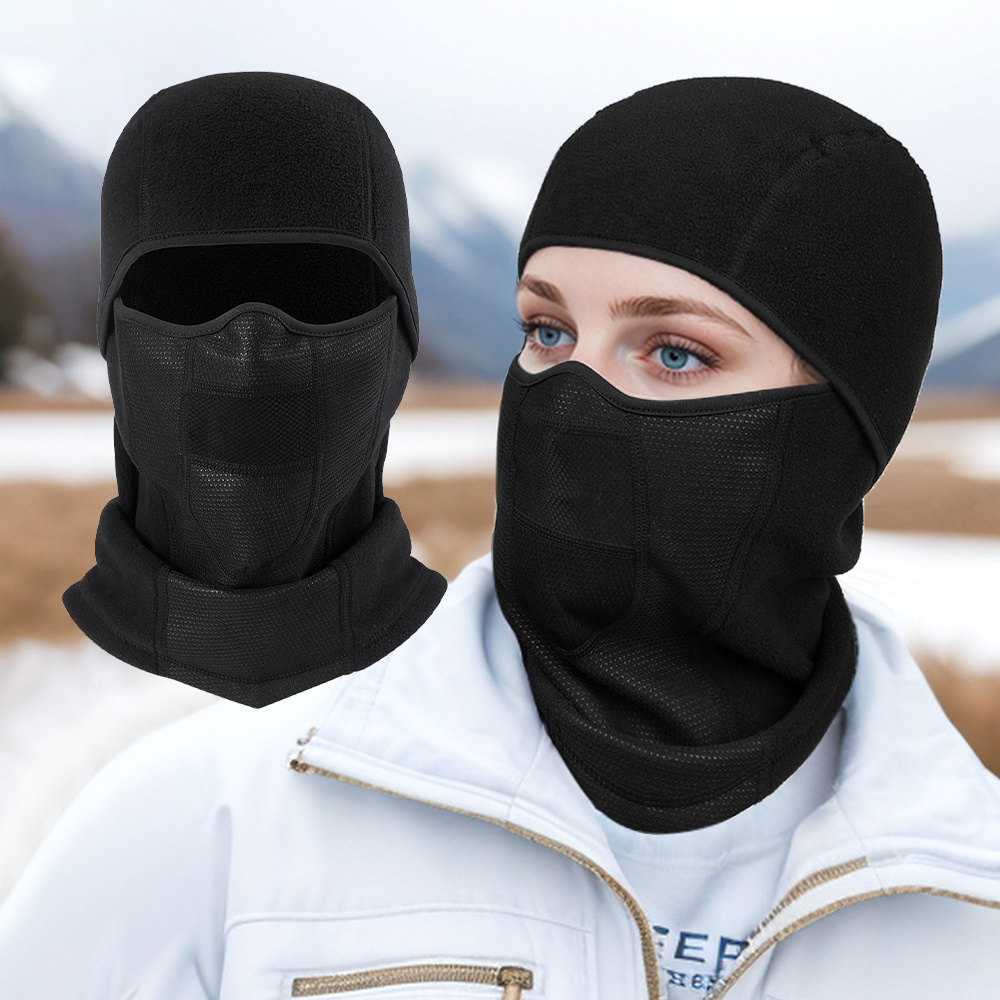 Balaclava Face Mask Cold Weather Winter Fleece Thermal Ski - Temu