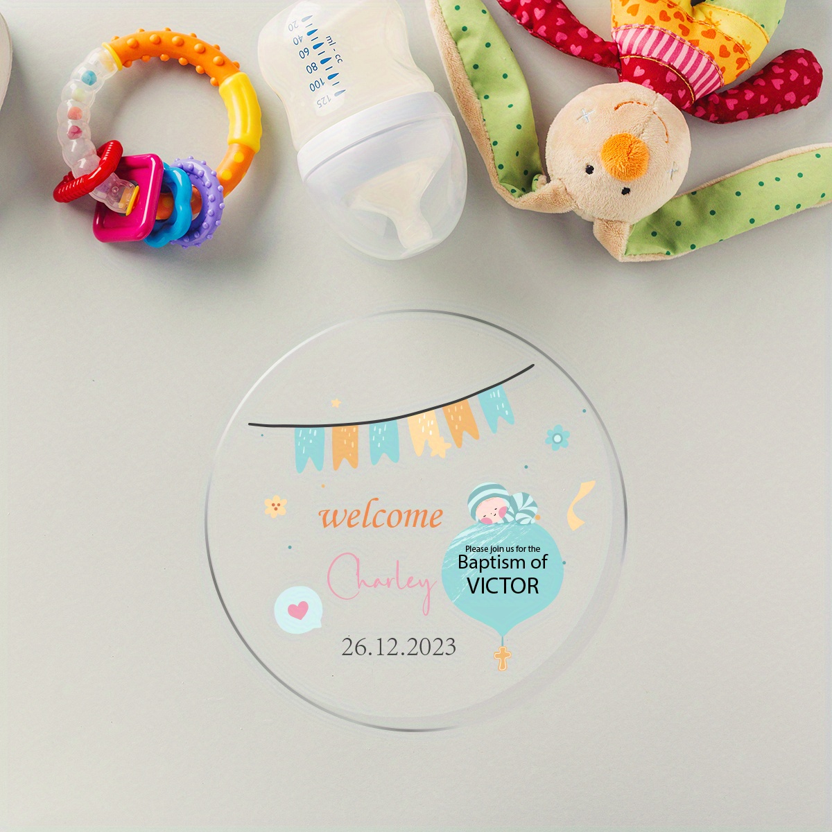 2pcs Regalo Personalizado Para Baby Shower Clip De - Temu