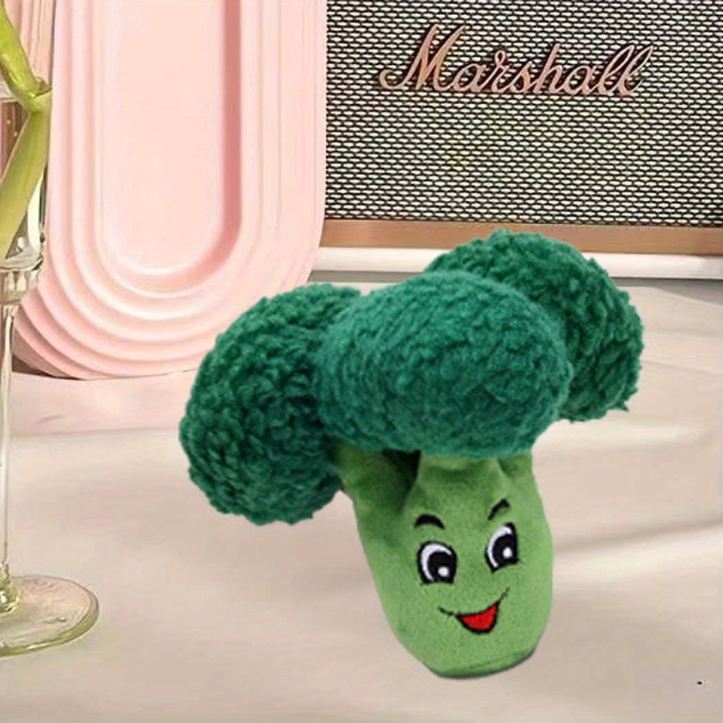 Squeaky broccoli dog clearance toy