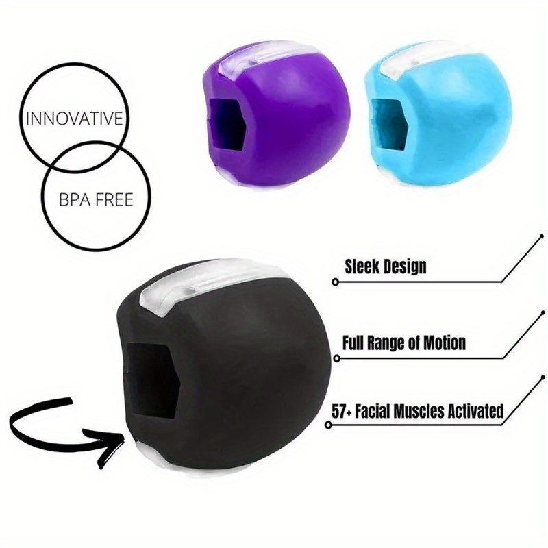 Jaw Face Jawline Exerciser Fitness Ball Neck Toner Trainer