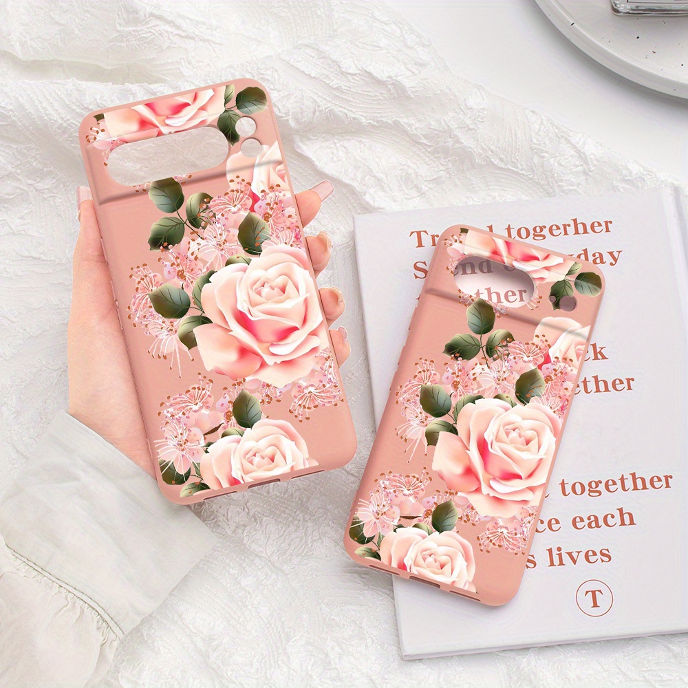 

Flower Graphic Silicone Anti-fall Protective Phone Case For Google 8 Pro/8/7 Pro/7a/7/6 Pro/6a/6