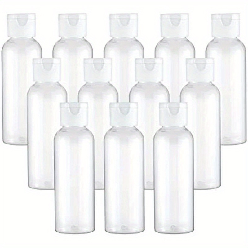 

20pcs 10ml 20ml 30ml 50ml 60ml 100ml Plastic Travel Flip Lid Lotion Bottles Empty Squeeze Bottle Shampoo Toiletries Containers, For Restaurants