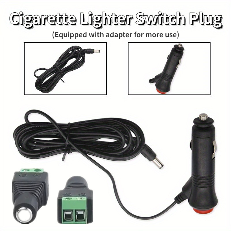 Encendedor de cigarrillos de coche Socket Splitter 3 vías USB cargador  adaptador DC 12V