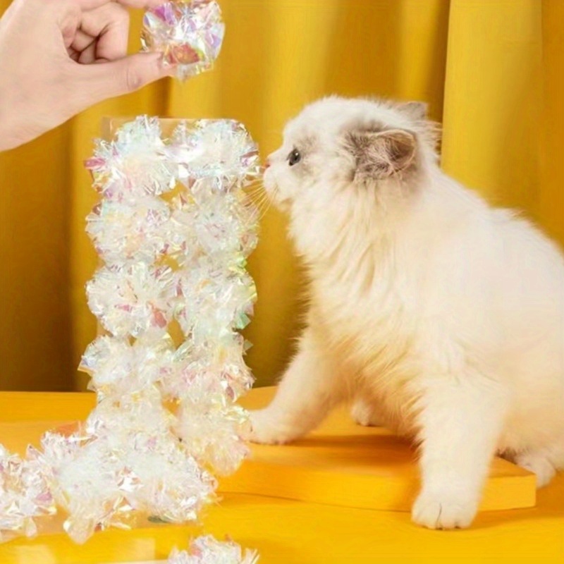 Cat plays with dog clearance balls