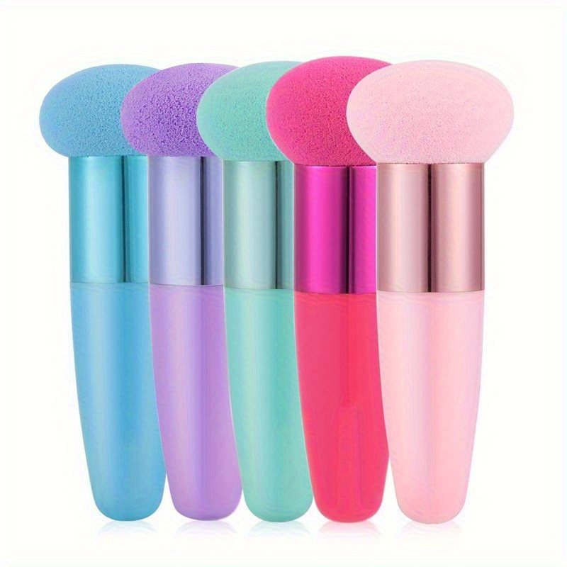 

5pcs New Multiple Styles Makeup Brush Puff Beauty Makeup Sponge With Handle Make-up For Women Professional Makeup Tools Puff