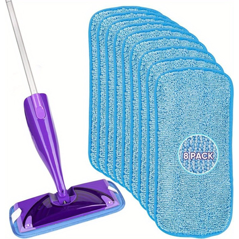 TSV Microfiber Mop Pads Compatible with Swiffer Sweeper Mops, Reusable and  Washable Replacement Floor Mop Pad Refills for Multi Surfaces Wet & Dry  Household Cleaning 